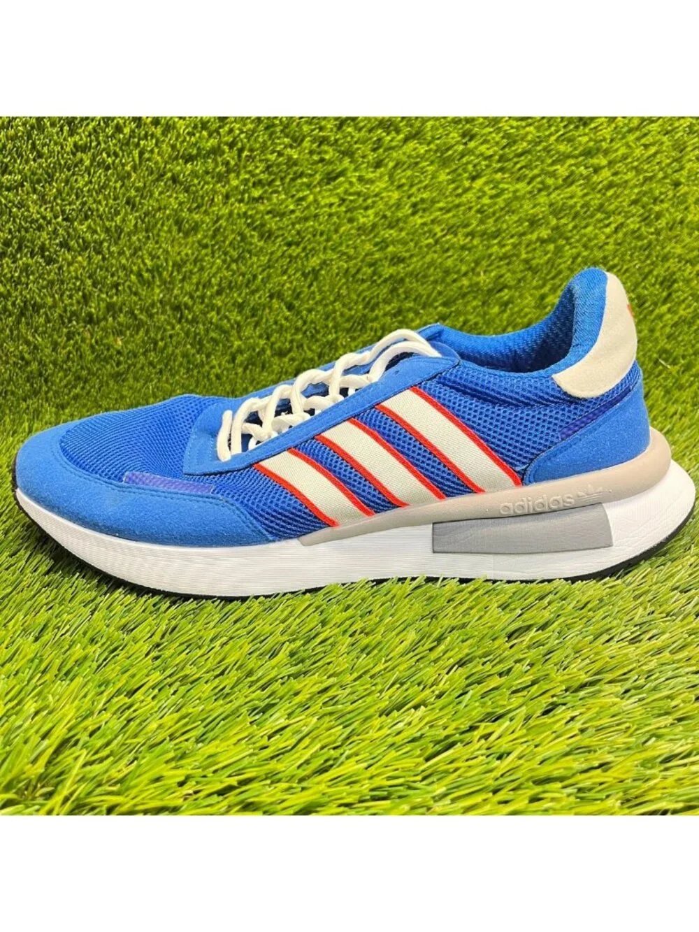 Adidas Originals Retroset Mens Size 11 Blue Red Athletic Running Shoes Sneakers